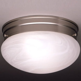 Ceiling Space Glass Flush Mount, 4.5" H x 7.5"