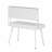 Study Computer Desk With Storage & Magnetic Dry Erase White Board, White