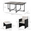 Valeria 10 - Person Patio Dining Set with Rectangular Table , Cushions Included