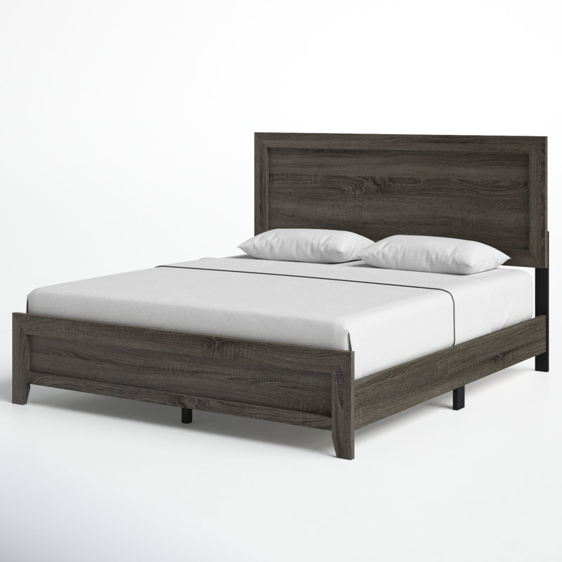 Anastasia Low Profile Standard Bed, Brownish Gray, California King