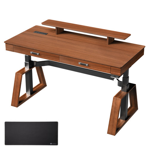 Eureka Ergonomic TX63, Standing Desk, Walnut, 63