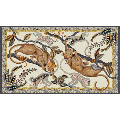 Monkey Tales Tablecloth - Linen