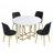 5-Piece Extendable Kitchen Dining Table Set-115300398-115300401