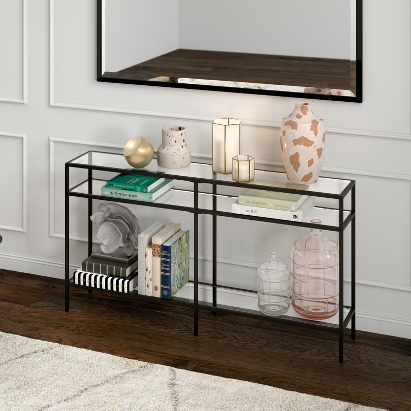 Console Table, Blackened Bronze