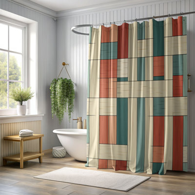 Texture rustique - Rideau de douche Premium