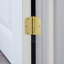 Charnière de porte en laiton satiné, 3,5 po, rayon 5/8 po, paquet de 9-98450059