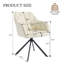 49.8cm H Velvet Upholstered Metal Armchair-122056784