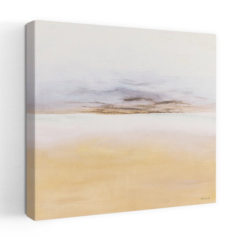 Island Calm 1, paysage abstrait contemporain, art de plage, 32" H x 32" W