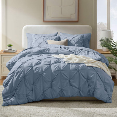 Ensemble d'édredon plissé avec draps Bed-in-a-Bag