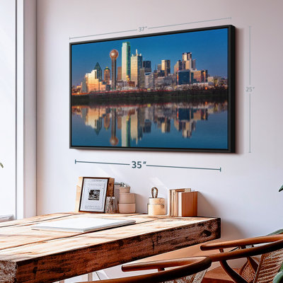 «Dallas Skyline», reproduction sur toile