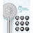 Filtered Shower Head With Handheld, High Pressure, 9 Spray Mode Showerhead, With 4 Filters, Detachable Shower Head-119456682
