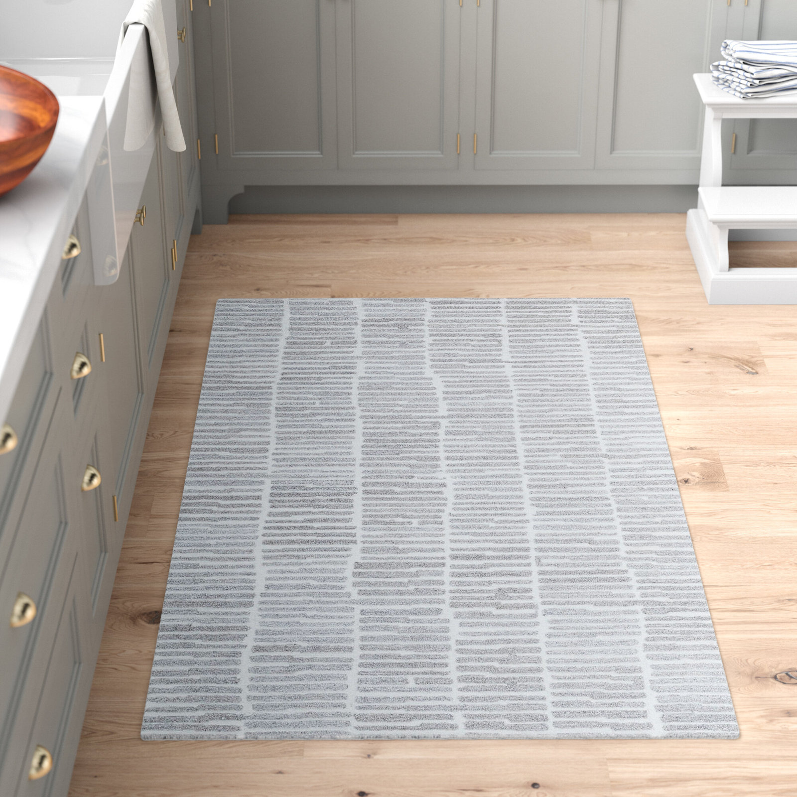 Finton Hand-Tufted Striped Rug, Rectangle 8' x 10'