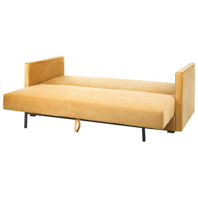 Amilcar 3 Seater Velvet Sofa Bed
