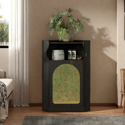 Élégante armoire de coin multifonctionnelle avec rangement