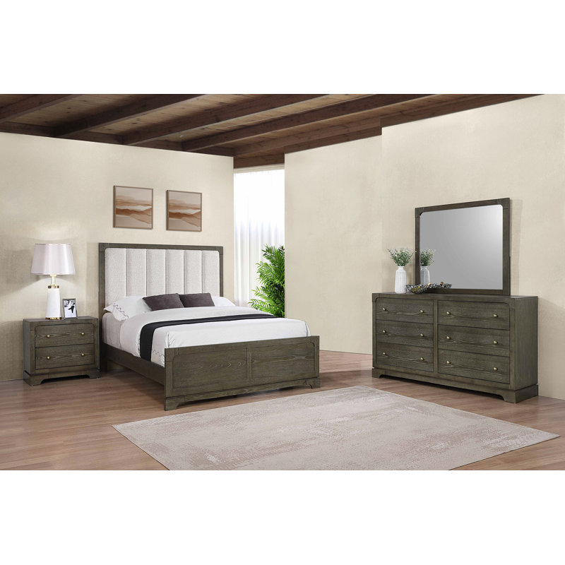 Ensemble de chambre avec très grand lit 4 pièces Kari, Très grand