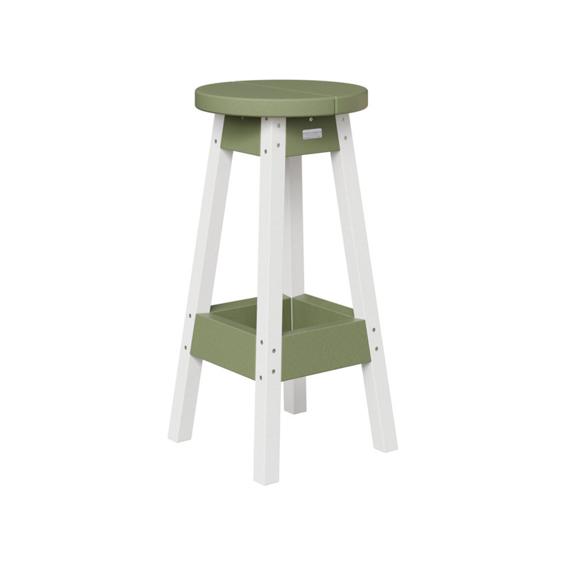 Tabouret de bar d'extérieur Berlin Gardens, Blanc / Sauge