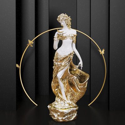 Rose Gold Human shape Resin Decorative Object