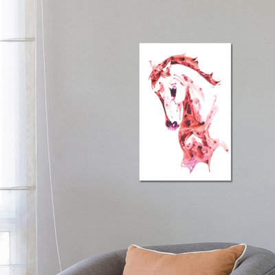Garnet Horse II 1 Piece Wrapped Canvas Wall Art