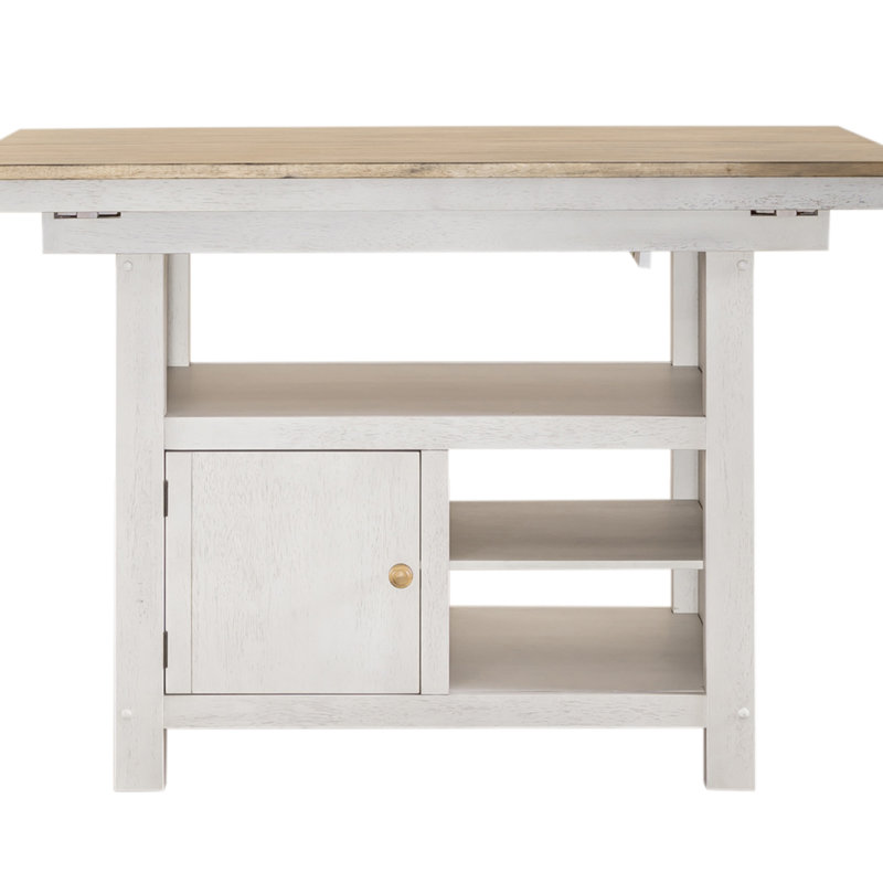 Ensemble d'îlot de cuisine Keswick, Blanc
