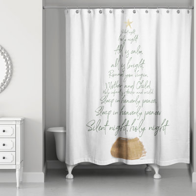 Rideau de douche Nueva Silent Night Tree