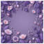 Couvre-lit matelassé à bordure mauve à motif floral toutes tailles-128700582