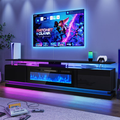 80" TV Stand with 36" Electric Fireplacez