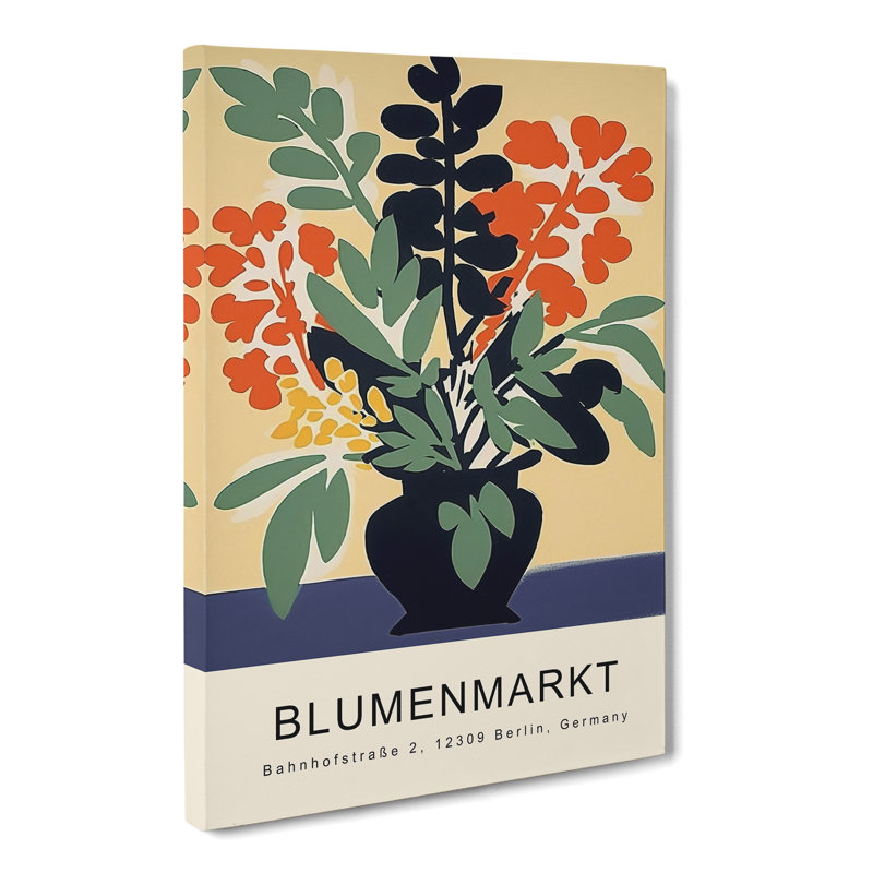 XMKTMKT-125 Berlin Flower Market Exhibition No.5 - Wrapped Canvas