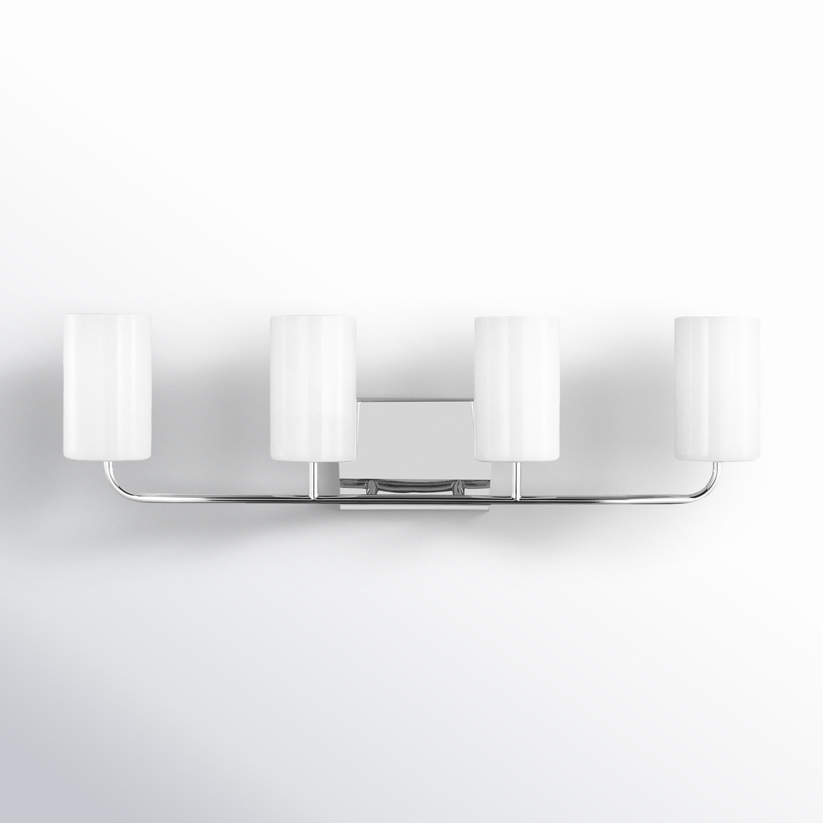4 Light Dimmable Vanity Light, Chrome, No