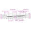 66cm Wide Straight Wood Patio Sofa
