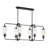 Nunley 6-Light Linear Chandelier in Matte Black-1050238365