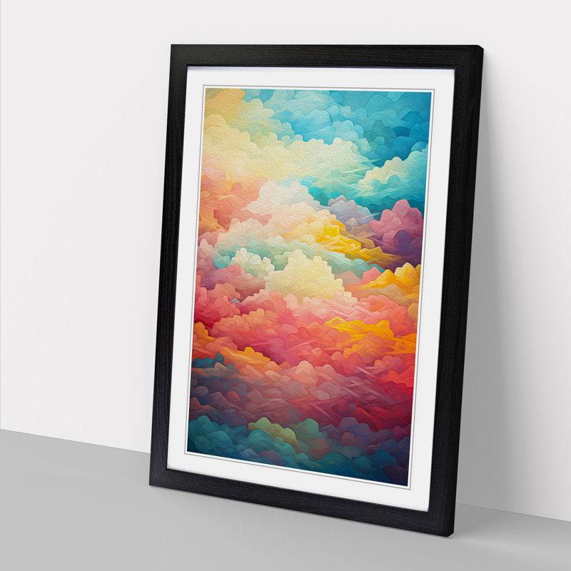 Single Picture Frame Print on Wood, Black Framed, 64cm H x 46cm W