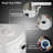 MaceratingFlo 750W Macerating Toilet System, Compact Basement Upflush Toilet with Extension Pipes