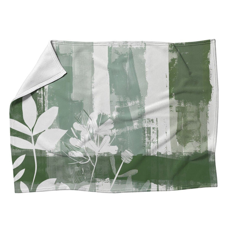 Couverture en molleton Botanical Cool, Simple