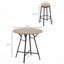 Ensemble de table de bar et de chaises 5 pièces, table de salle à manger compacte avec 4 tabourets pour pub et cuisine