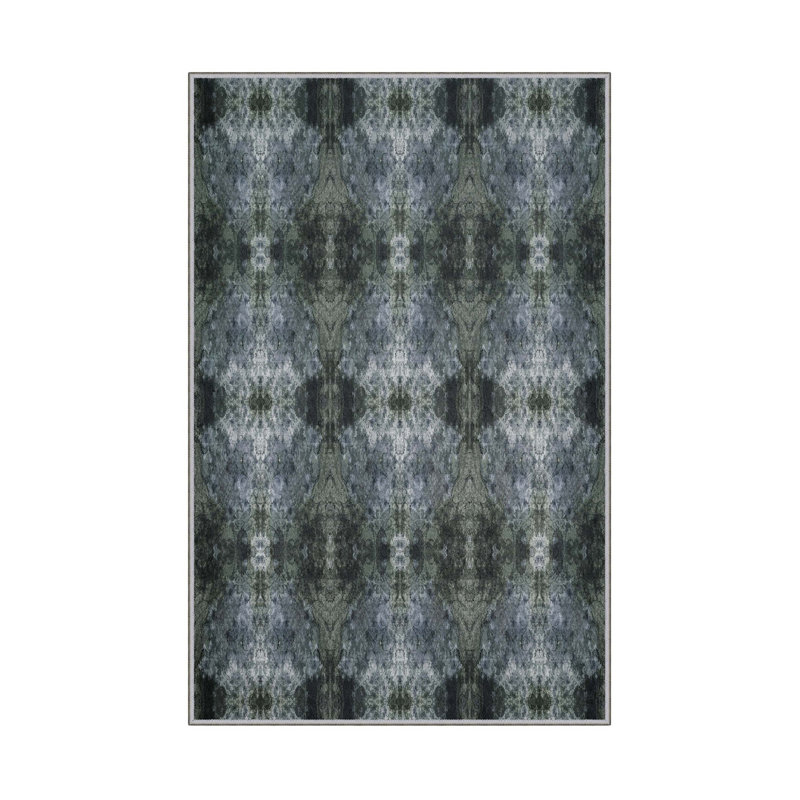 Antibacterial Hall Carpet (2.6 x 6.6 Ft) | 100% Polyester, 0.4 in Pile Height | Non-Slip PVC Dot Underside, Machine Washable | 3D Digital Printing, Durable & Stylish for Entryways, Living Rooms & More
