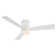 Axis 3 - Blade Outdoor Smart Flush Mount Ceiling Fan with Remote Control and LED Light Kit Included, Works With Alexa and iOS / Android App
