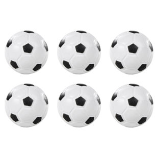 Jeu de 6 balles de remplacement Barrington, jeu de soccer noir et blanc de 36 mm, accessoires de soccer de table durables
