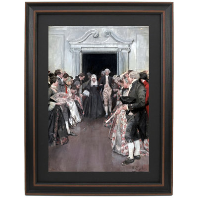 Washington Bringing His Mother Into The Ballroom By Howard Pyle