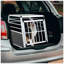 Boîte de transport en aluminium durable pour animaux de compagnie, 35 脳 25 脳 27 po, avec grille d'aération large et porte verrouillable
