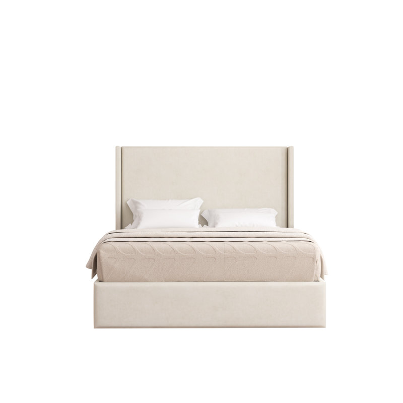 Boiko Upholstered Ottoman Storage Bed, Cream, Single (3')