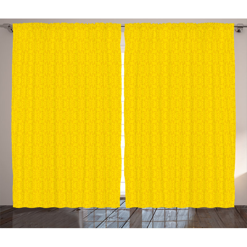 Croll Semi Sheer Curtain Pair, 54" W x 90" L