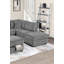 Ensemble de 3 coussins de canapé rembourrés larges Welt Corduroy-894922994