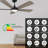 Wilkes 52'' Smart Ceiling Fan With Remote, Light Kit Included, orks With Google Assistant And Amazon Alexa,Siri Shortcut.-2073900978