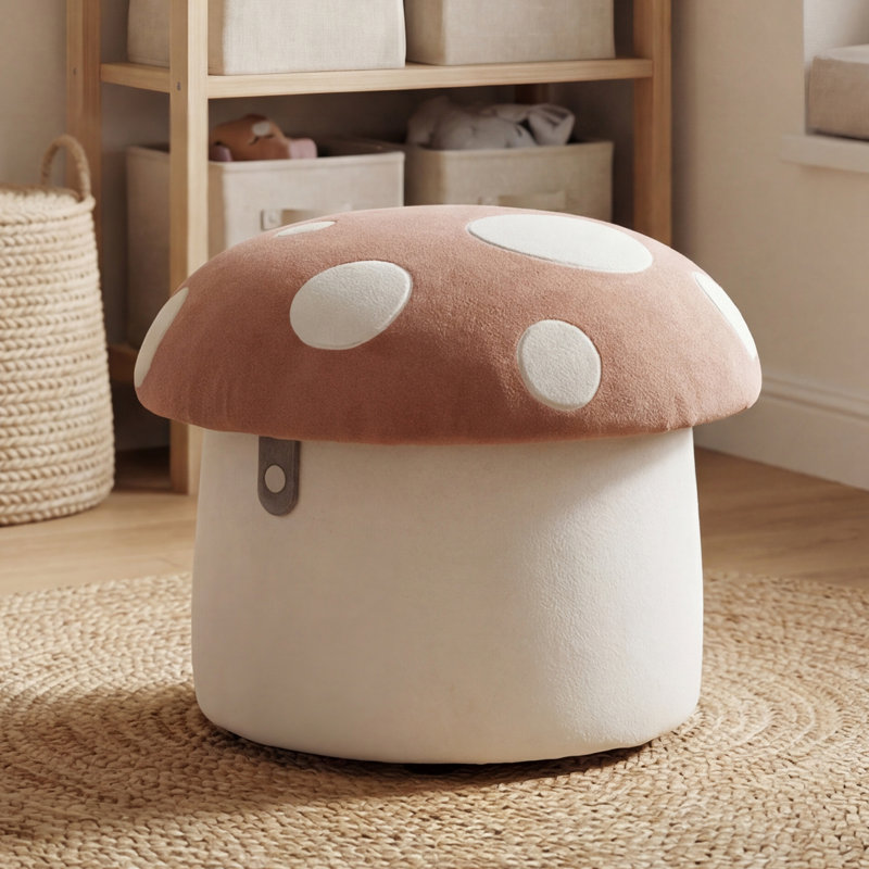 Children's Ottoman, Pink