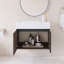 30" Wall-Mounted Single Bathroom Vanity With White Resin Integrated Top-2064373448-2064373452