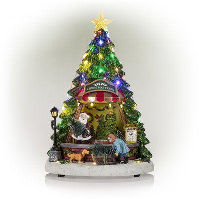 Indoor Holiday Decor with LED Lights and Music