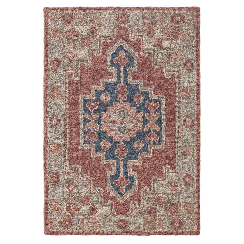 Tapis rectangulaire en laine Millian, Rectangulaire 3 pi x 5 pi