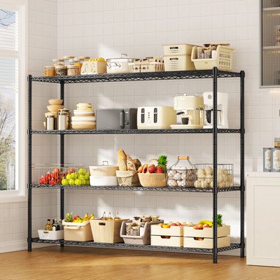 Étagère de garage réglable en hauteur pour la cuisine, la salle de lavage, le garde-manger, l'entrepôt et le sous-sol