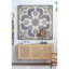 Meuble télé 47,2 x 15,2 x 30,7 po en bois brun avec trois portes