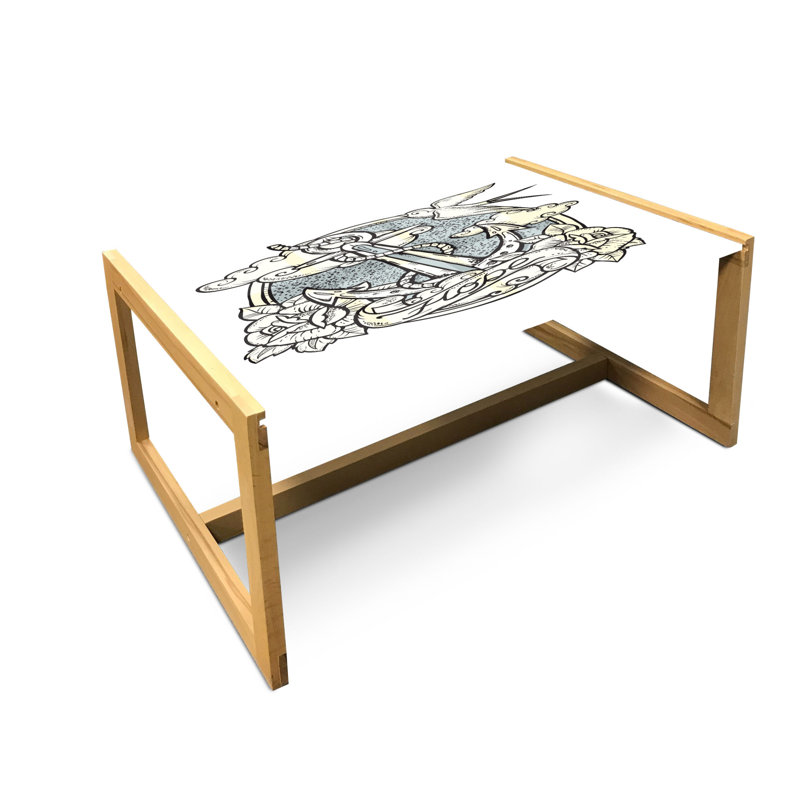 Jaelanie Sled Coffee Table, 90cm H x 62cm W x 40cm D
